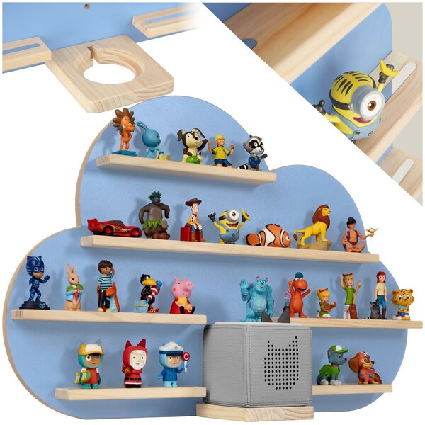 Tectake Police MyLittleStory Cloud pro až 28 Tonies - modrá