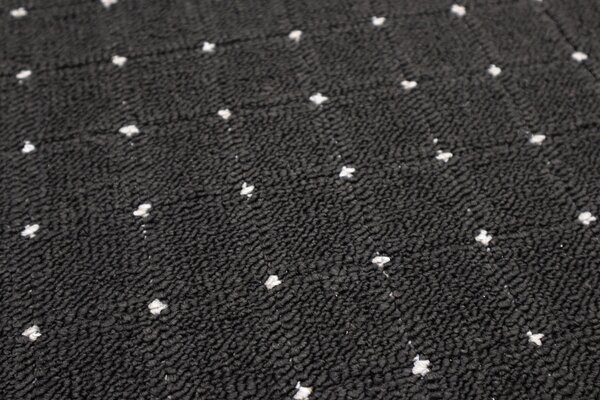 Condor Carpets, Kusový koberec Udinese antracit kruh, 80x80 (průměr) kruh, šedá, chodba / předsíň