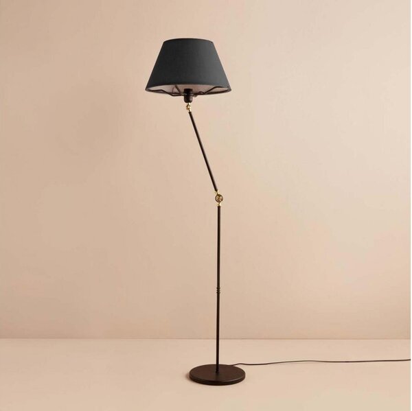 Flexibilní stojací lampa AYD 1xE27/40W/230V černá