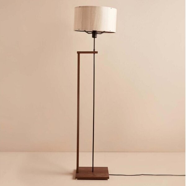 Stojací lampa AYD 1xE27/40W/230V hnědá/béžová