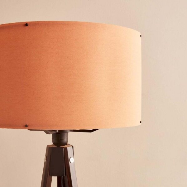 Stojací lampa AYD 1xE27/40W/230V hnědá/oranžová