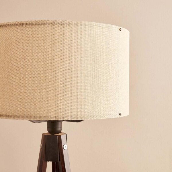 Stojací lampa AYD 1xE27/40W/230V hnědá/béžová