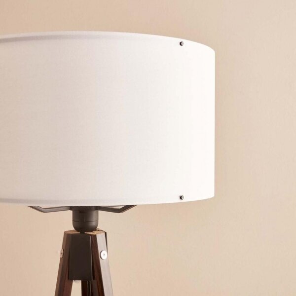 Stojací lampa AYD 1xE27/40W/230V hnědá/béžová