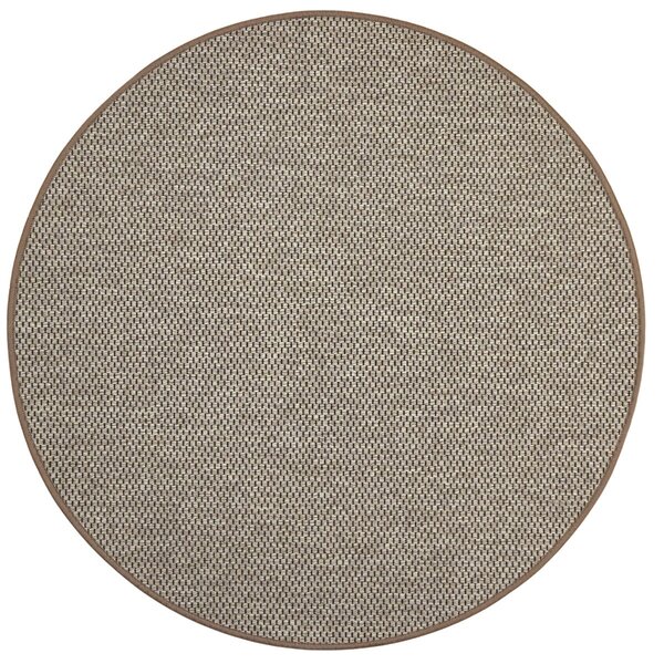 Vopi koberce Kusový koberec Nature světle béžový kruh - 100x100 (průměr) kruh cm