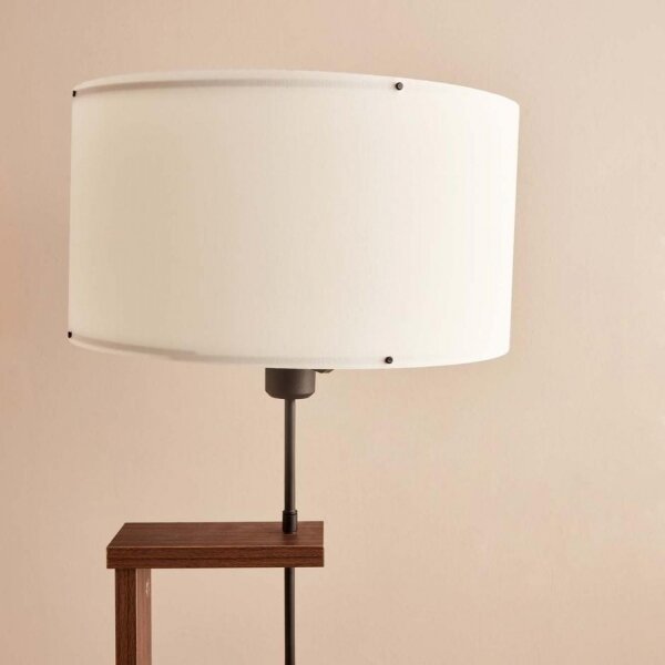 Stojací lampa AYD 1xE27/40W/230V hnědá/bílá