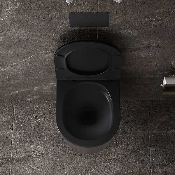 BPS-koupelny Podomítkový modul Geberit DuoFix s WC mísou EL-MTB-03 + ovládací tlačítko Delta 50 černá lesk