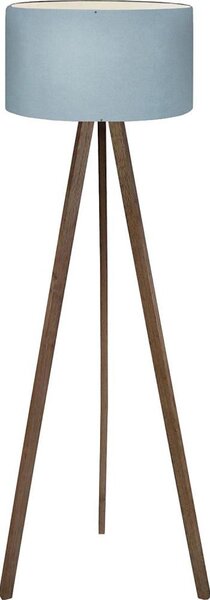 Stojací lampa AYD 1xE27/40W/230V hnědá/modrá