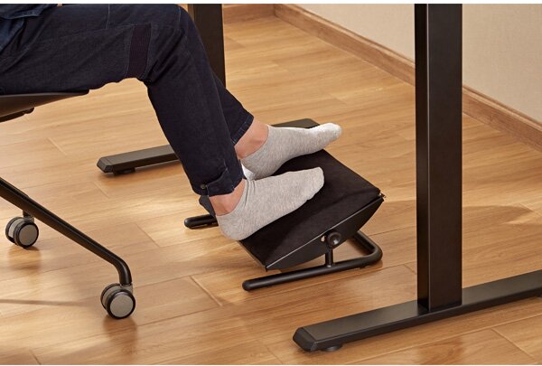 Podložka pod nohy, odnímatelný měkký polštář – černá