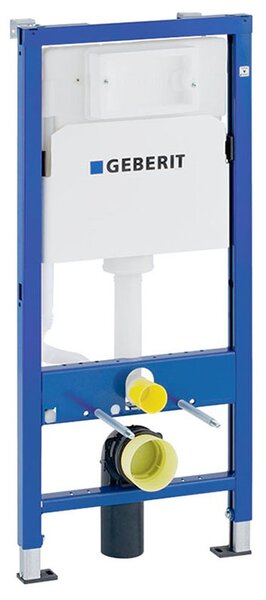BPS-koupelny Podomítkový modul Geberit DuoFix s WC mísou RN-MTB-GL-RIM-03 + ovládací tlačítko Delta 50 černá lesk