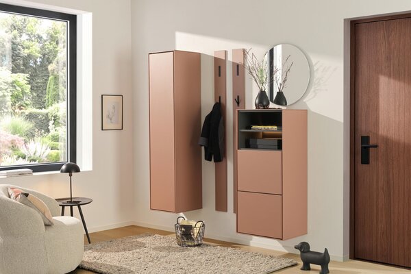 SKŘÍŇ NA ODĚV, hnědá, 42/170/41 cm Voleo - Šatní skříně