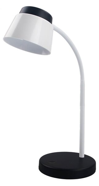 Stolní LED lampa do kanceláře EMMA C, 5W, denní bílá, černá, bílá