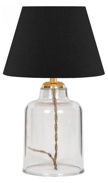 Stolní lampa AYD 1xE27/40W/230V černá/čirá