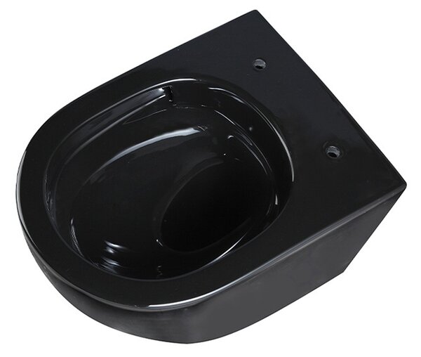 BPS-koupelny Podomítkový modul Geberit DuoFix s WC mísou FW-BL-TR-02 + ovládací tlačítko Delta 50 černá lesk