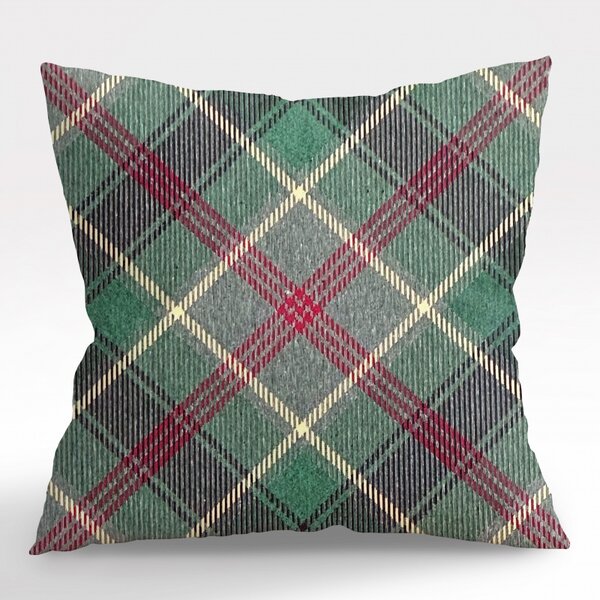 Ervi povlak na polštář Gobelínový - Tradiční zelený tartan