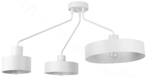 Závěsné moderní osvětlení JUMBO, 3xE27, 60W, bílé