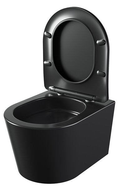 BPS-koupelny Podomítkový modul Geberit DuoFix s WC mísou EL-MTB-03 + ovládací tlačítko Delta 50 černá mat