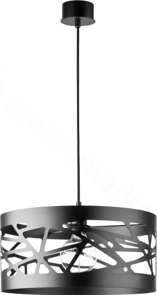 Závěsné moderní osvětlení MODUL FREZ, 1xE27, 60W, 39cm, kulaté, černé