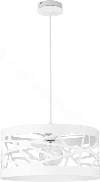 Závěsné moderní osvětlení MODUL FREZ, 1xE27, 60W, 39cm, kulaté, bílé