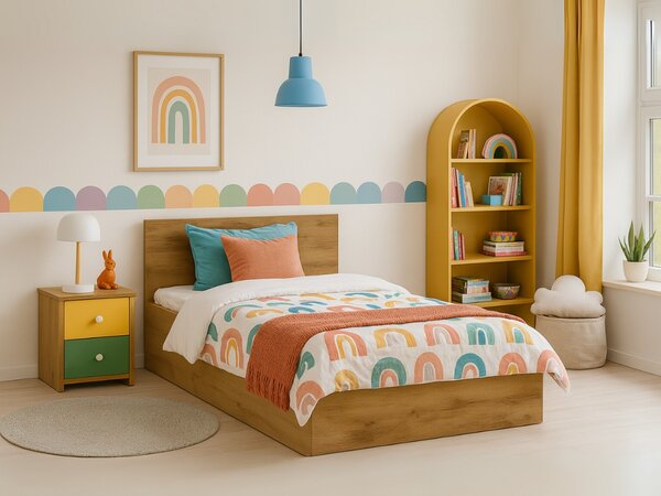 Postel SOFIA 90 x 200 cm, dub artisan
