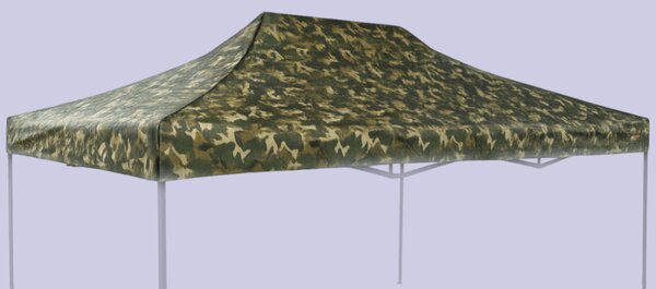 Střecha 3x4,5m, Maskáčová