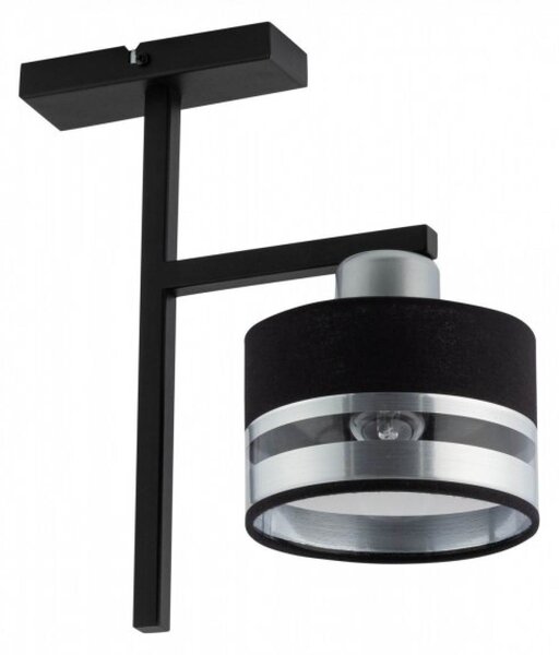 Závěsné moderní osvětlení PRO, 1xE27, 60W, černé, stříbrné