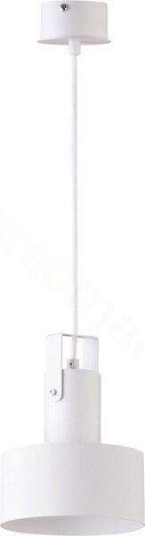 Závěsné industriální osvětlení RIF PLUS, 1xE27, 60W, 15cm, kulaté, bílé