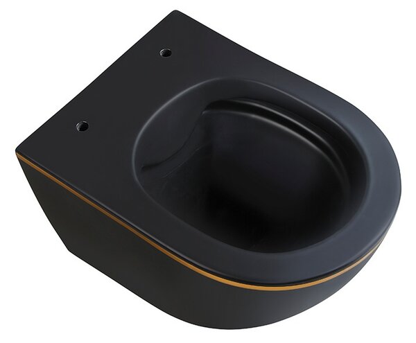 BPS-koupelny Podomítkový modul Geberit DuoFix s WC mísou MU-MTB-GL-RIM-03 + ovládací tlačítko Delta 50 černá mat