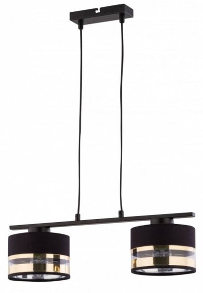 Závěsné moderní osvětlení SOFIA, 2xE27, 60W, černé, zlaté