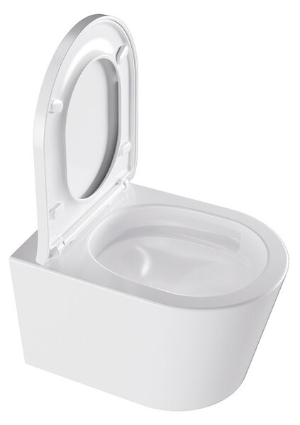 BPS-koupelny Podomítkový modul Geberit DuoFix s WC mísou EL-WH-02 + ovládací tlačítko Delta 50 černá lesk