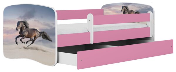 POSTEL PRO DĚTI A MLÁDEŽ 80/160 cm, bílá, pink MID.YOU - Dětské pokoje sestavy, Online Only