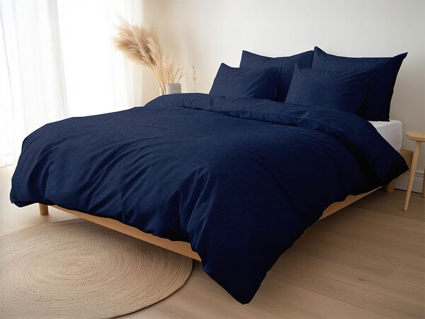 Tom Linen Lněné povlečení Navy Washed Velikost: 140x200, 70x50