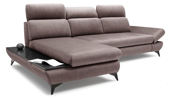 Rohová sedací souprava Titan (šedá) (L). Akce -25%
