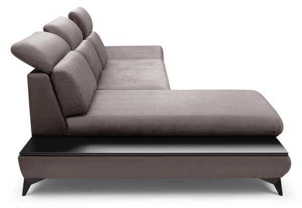 Rohová sedací souprava Titan (šedá) (L). Akce -25%