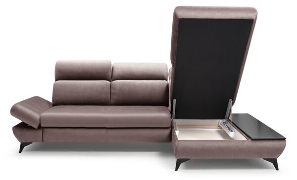 Rohová sedací souprava Titan (šedá) (P). Akce -25%