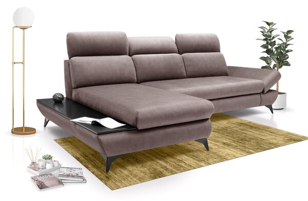 Rohová sedací souprava Titan (šedá) (L). Akce -25%