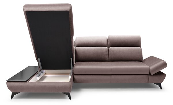 Rohová sedací souprava Titan (šedá) (L). Akce -25%