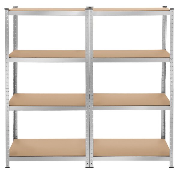 Tectake Regál - 160 x 160 x 40 cm, 640 kg