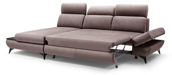 Rohová sedací souprava Titan (šedá) (L). Akce -25%