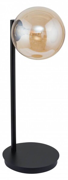 Moderní stolní lampa ROMA, 1xG9, 25W, jantarové sklo