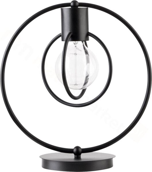 Stolní moderní lampa AURA KOLO, 1xE27, 60W, černá