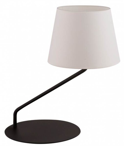 Moderní stolní lampa LIZBONA, 1xE27, 60W, bílá