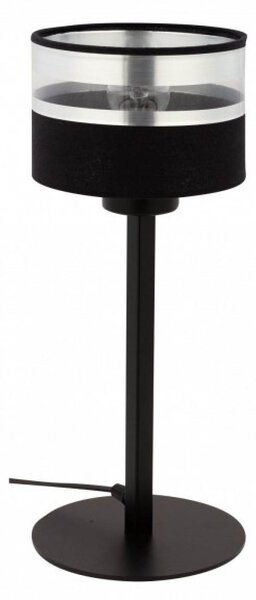 Moderní stolní lampa SOFIA, 1xE27, 60W, černá, stříbrná