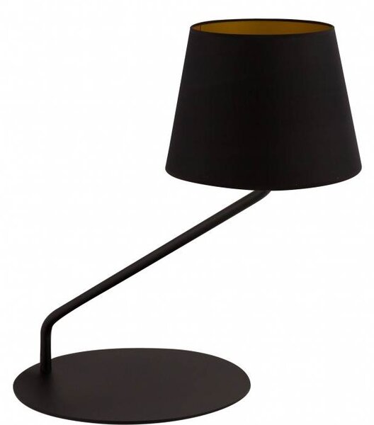 Moderní stolní lampa LIZBONA, 1xE27, 60W, černá, měděná