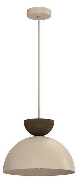Lustr na lanku NEVIS 1xE27/15W/230V pr. 29 cm béžová
