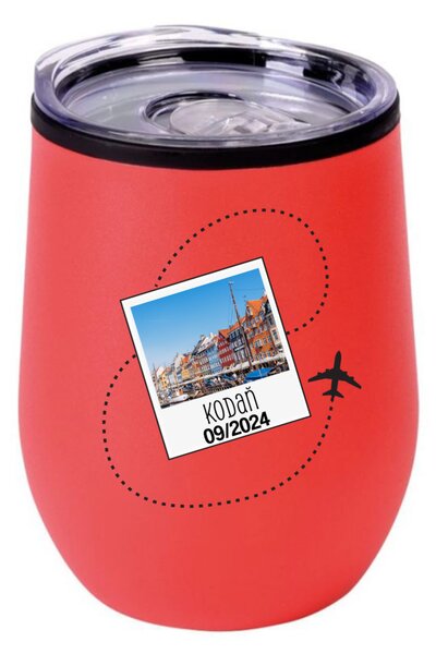 Vlastní text na cestovatelský termohrnek "bowl"