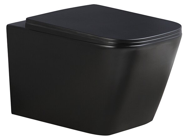 BPS-koupelny Podomítkový modul Geberit DuoFix s WC mísou RN-MTB-RIM-03 + ovládací tlačítko Delta 50 černá mat