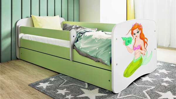 POSTEL PRO DĚTI A MLÁDEŽ 80/160 cm, zelená, bílá MID.YOU - Dětské pokoje sestavy, Online Only