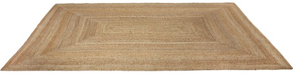 Tectake Ručně tkaný koberec Glim z juty, boho styl - 200 x 290 cm