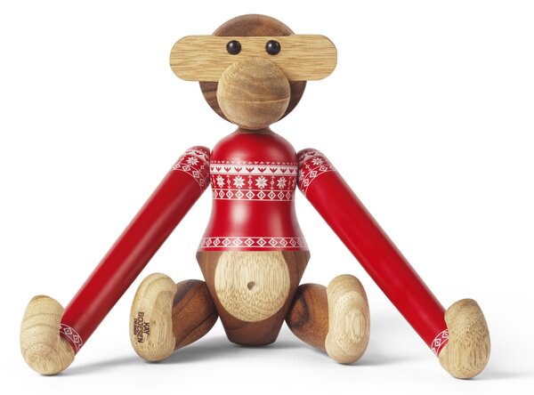 Dřevěná opička Monkey Christmas Jumper 2024 Mini