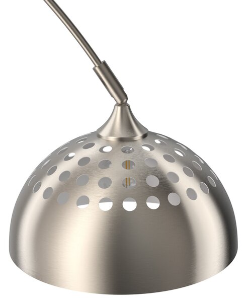 Tectake Oblouková lampa Arcus, ocel, retro styl, 60W - Matný nikl